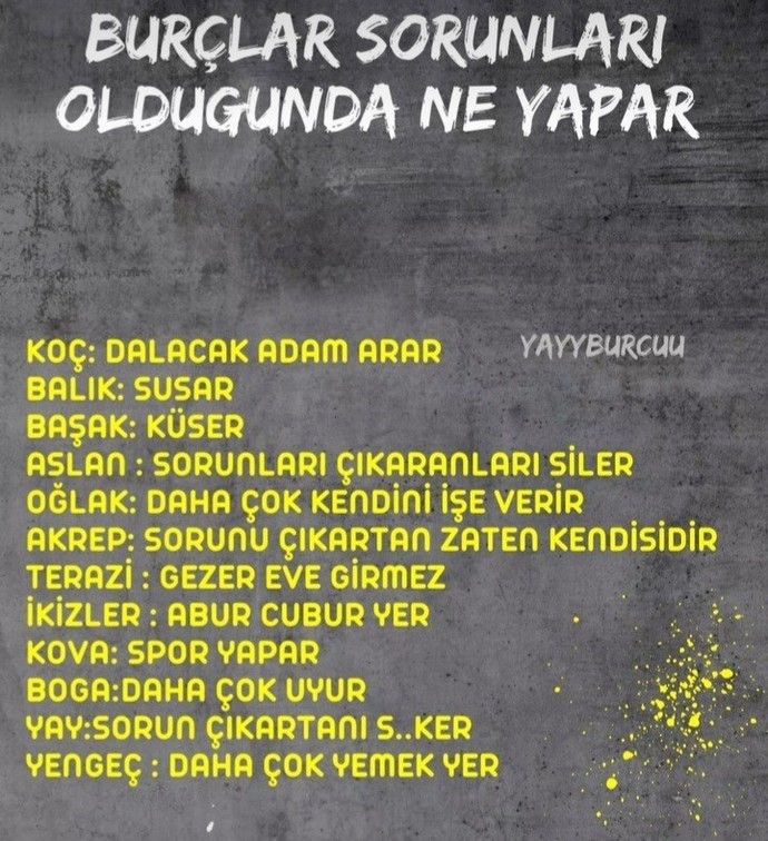 Burçlar sorunları olduğunda bakın ne yapıyormuş?