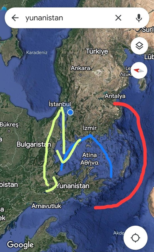Ansızın bir gece vakti yunanistana s*baş açsanız nasıl bir yol izlersinizi?