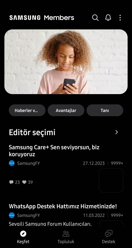 Samsung members kullanıyor musunuz kimleriniz kullanıyor?