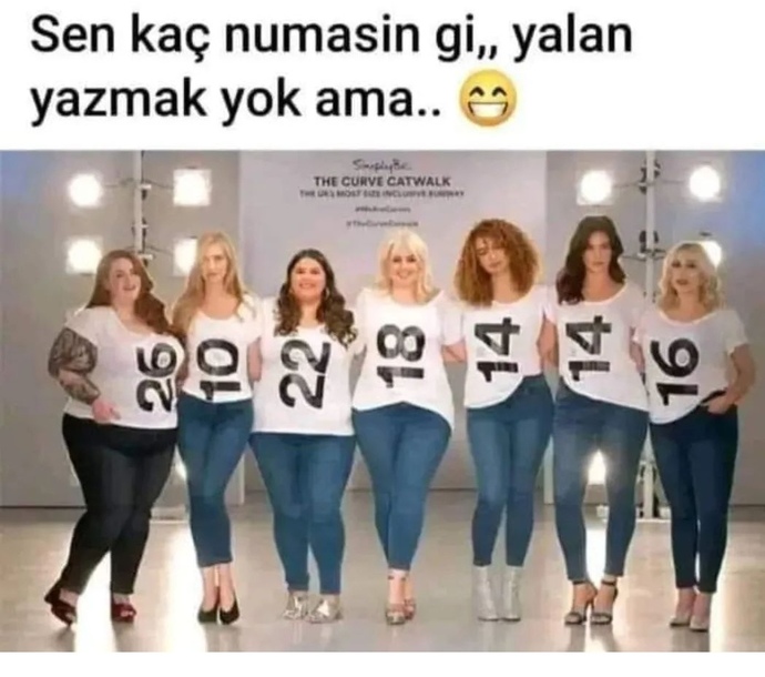 Siz kaç numarasınız?