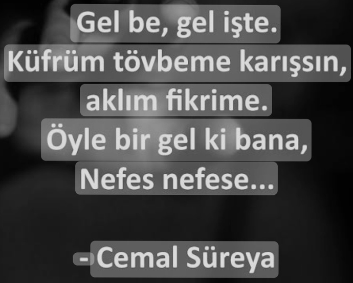 Sevmek zor mu sizce ?