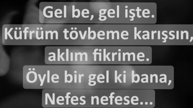 Sevmek zor mu sizce ?