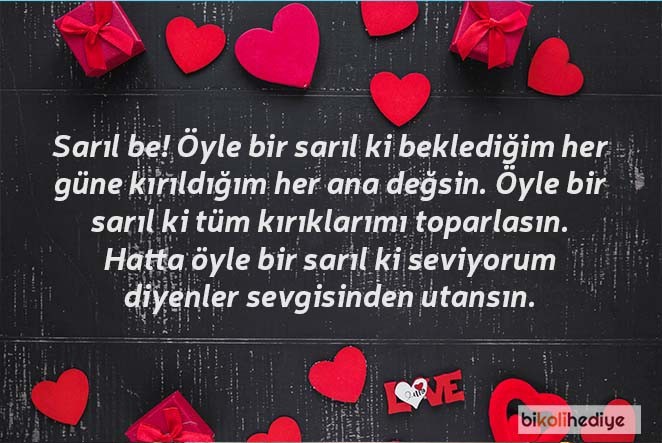 Sevgililer gününe özel bir mesaj yazar mısınız?