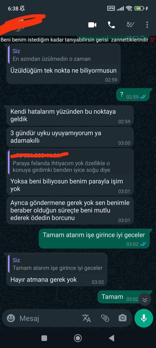 Tehdit eden eski sevgili?