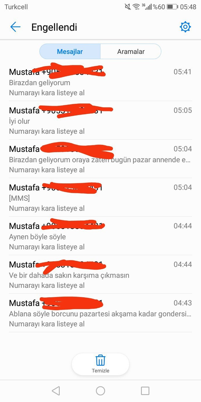 Tehdit eden eski sevgili?