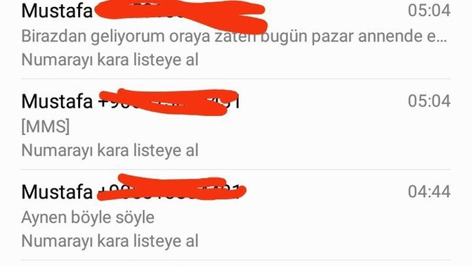 Tehdit eden eski sevgili?