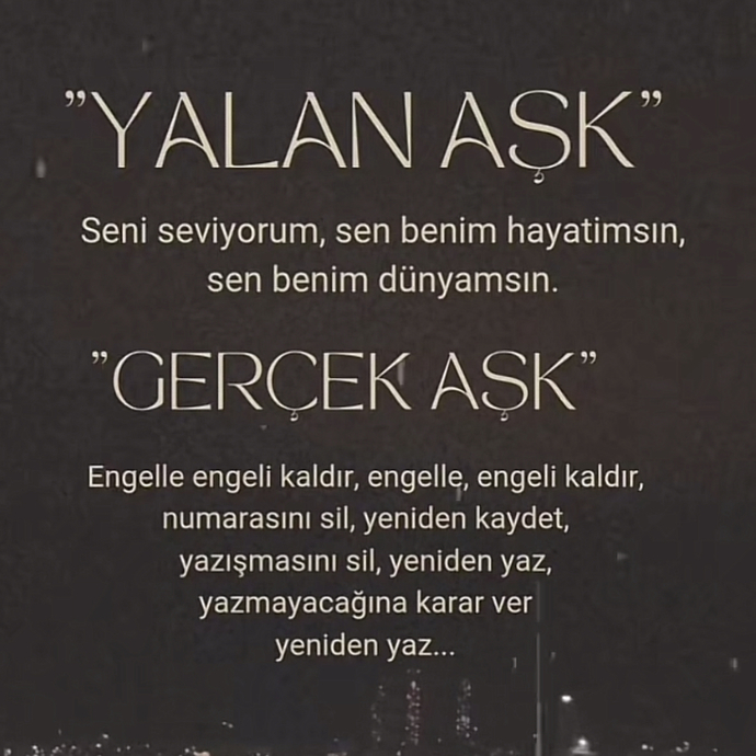 Gerçek aşk size göre nasıldır/ nasıl olmalıdır?