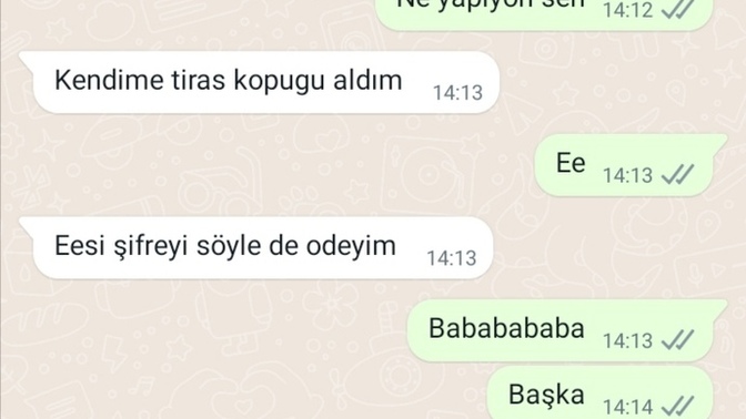 Bu nasıl rahatlık lan?
