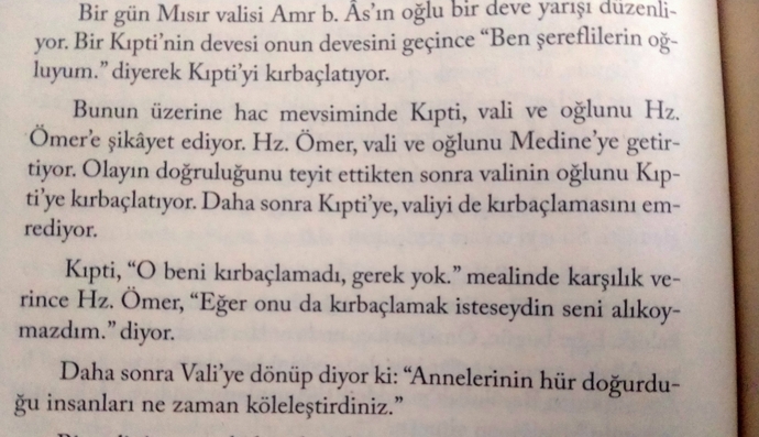 Hz. Ömer dönemini okuyunca İslamın adaletine hayran kalmamak elde mi sizce?