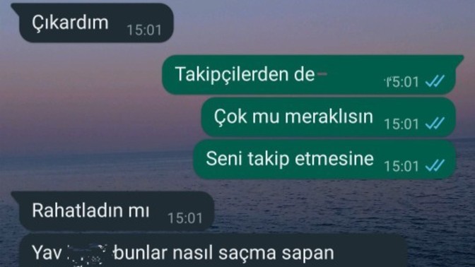 Erkek arkadaşıma bir kızı Instagram'dan çıkarmasını istedim, verdiği tepkiye bakın. Normal mi?