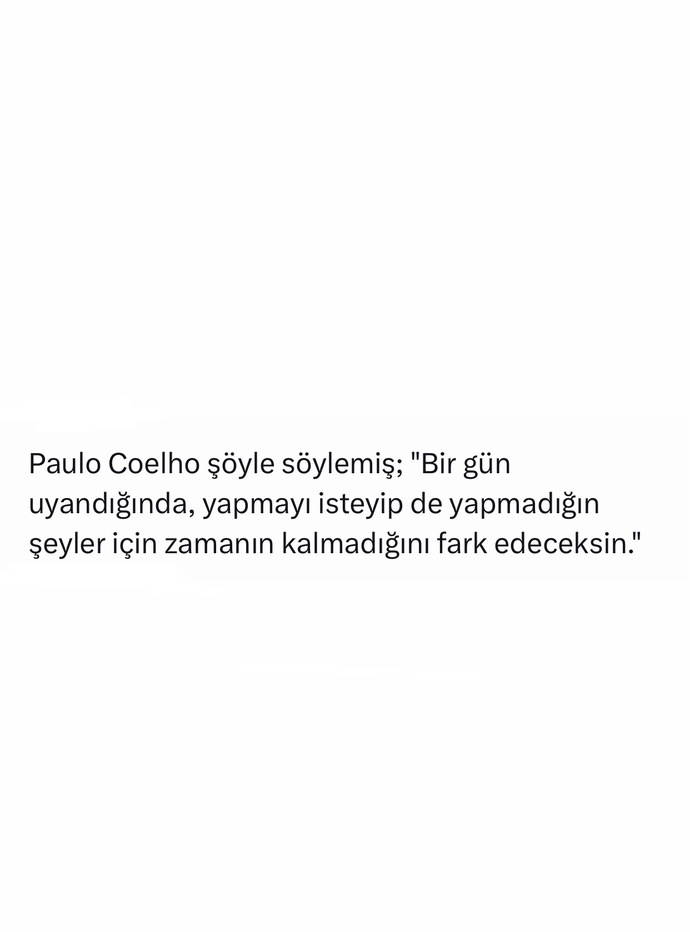 Kendin için en son ne yaptın?