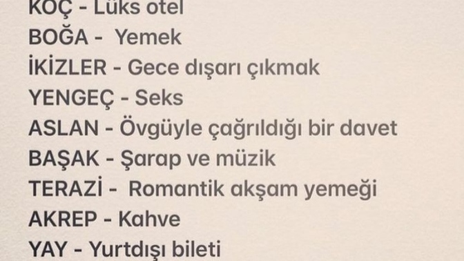 Burcuna göre hayır diyemeyeceğin şeyler neler?