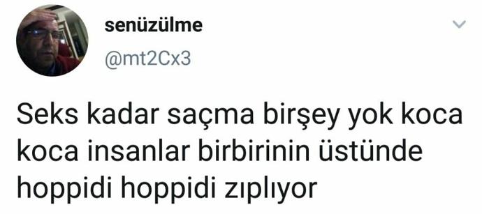 Seks iğrenç bir şey değil mi?