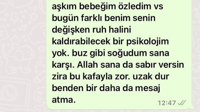 Aşık olduğum çocuğu engelledim. İyi demiş miyim?