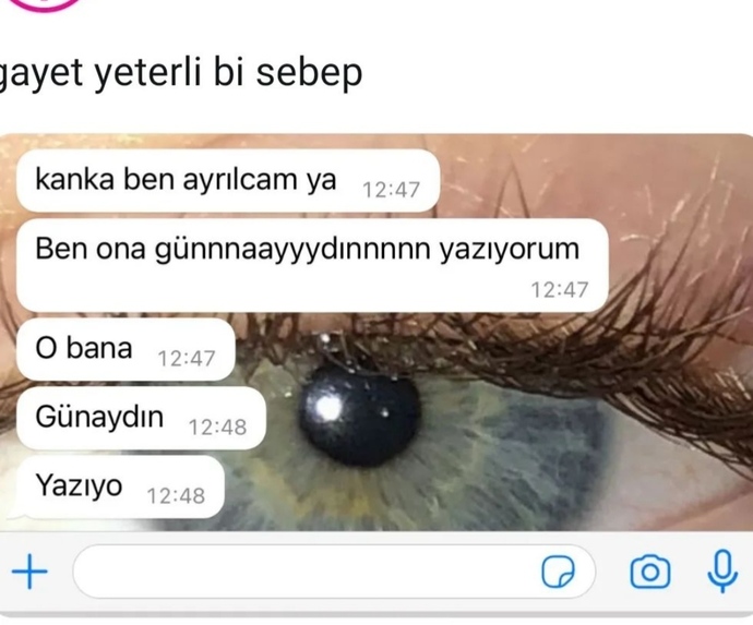 Sevgiliye tek n ile günaydın yazmak ayrılık sebebi olabilir mi?