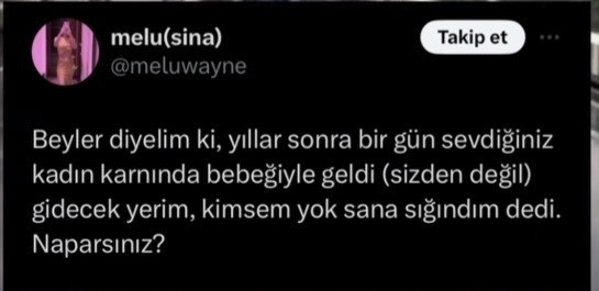 Napardınız hadi yorumlara?