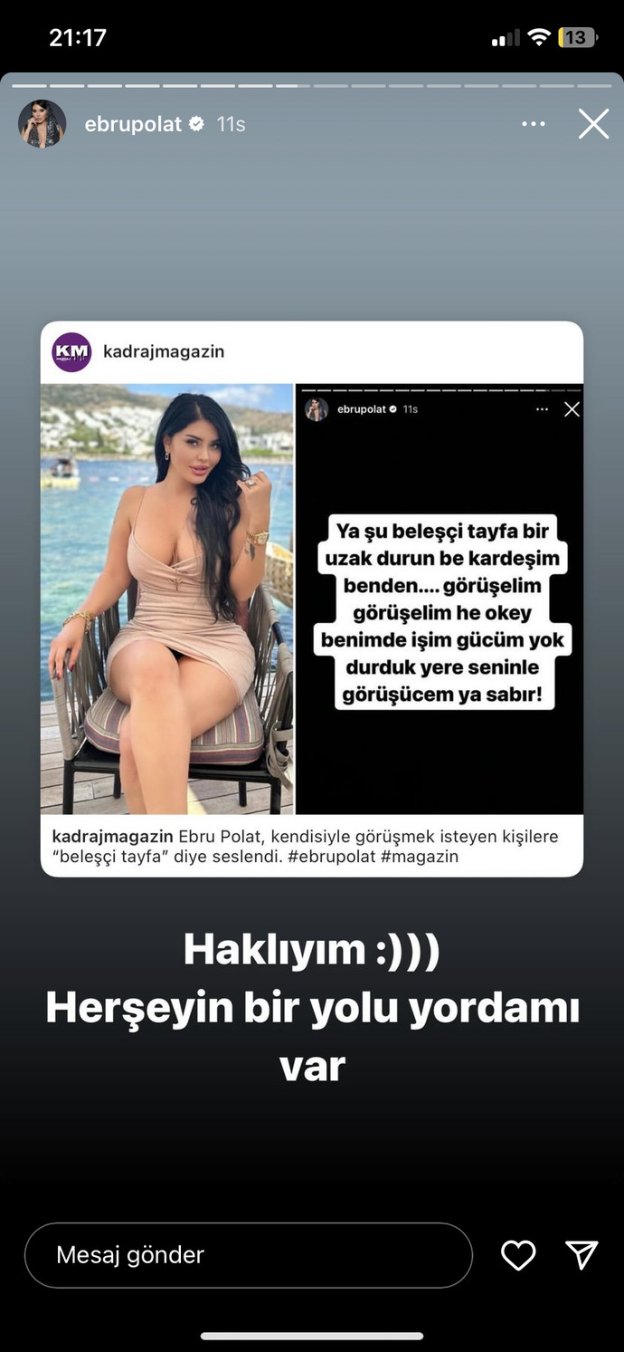 Hahahaha bu nasıl story?