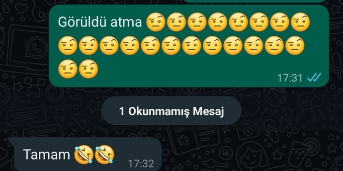 Görüldü yiyince ne hissediyorsunuz?