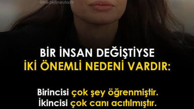 İnsanlar sizce neden değişir?