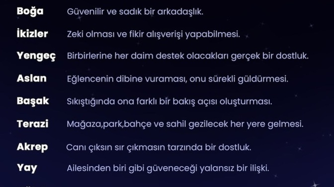 Sizin burcunuzun kankasından beklentisi görseldeki gibi mi 👇?