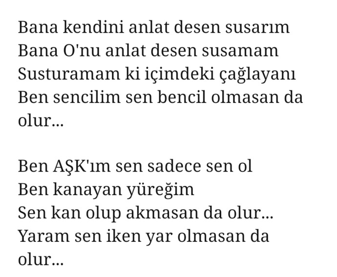 Aşk senin için nedir?