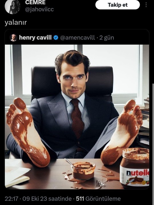Henry Cavill çok yakışıklı değil mi?