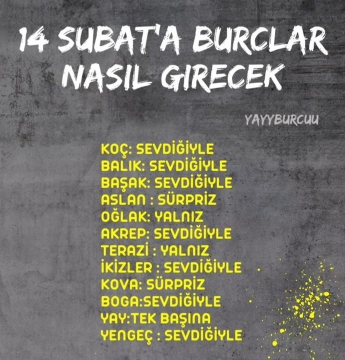 14 şubatta burçlar kimleymiş?