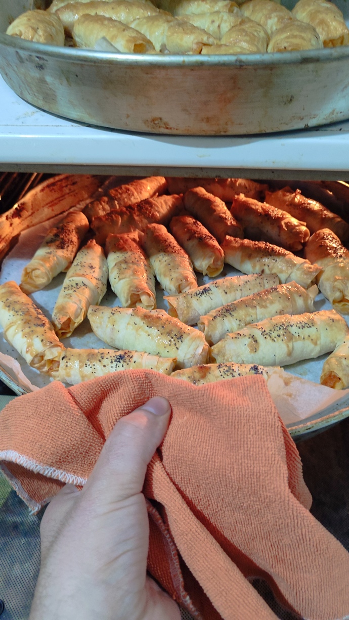 Börek yaptım nasıl görünüyor?