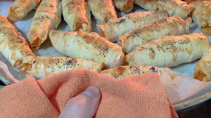Börek yaptım nasıl görünüyor?
