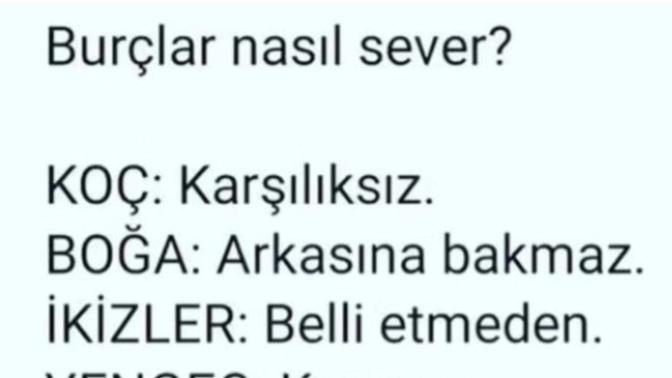 Burçlar nasıl severmiş?