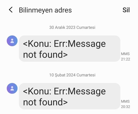 Bilinmeyen adresten gelen mms mesaji nedir?