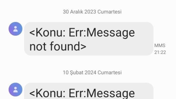 Bilinmeyen adresten gelen mms mesaji nedir?
