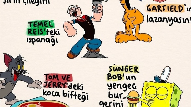 Çocukken hangi çizgi film yemeğini yemek isterdiniz?