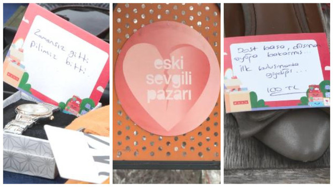 İstanbul Nişantaşı'nda eski sevgili pazarı kuruldu. Eski sevgilinden kalan eşyaları ne yaparsın?