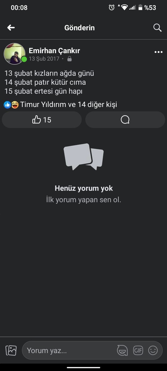 Sevgililer gününde ne oluyor n yapiyonuz?