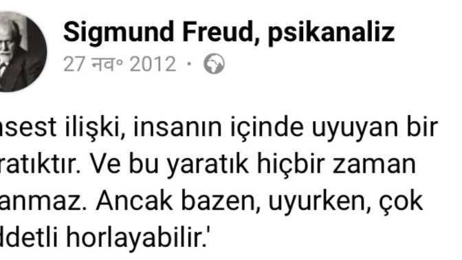 Freudun sözü hakkında ne düşünüyorsunuz?