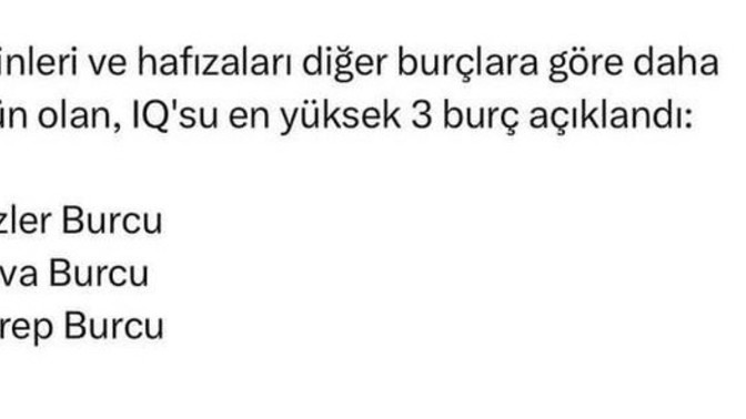 Sizce en zeki burc hangisidir?