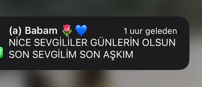 Babam çok düşünceli dimi 😂?