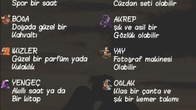 Burç erkeklerine sevgililer gününde ne hediye alınır 🎁?