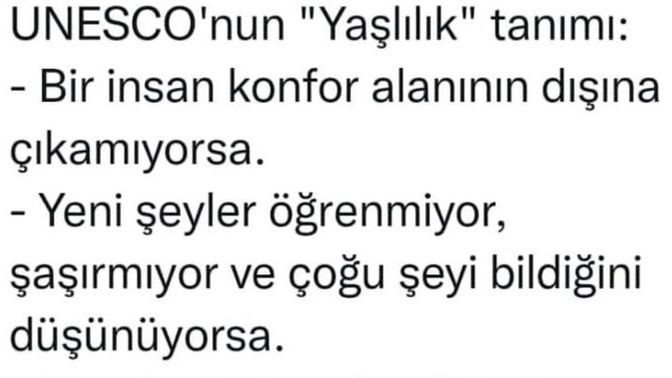 Sanırım çevremde genç gözüken yaşlı çok fazla!! Peki Kimler yaşlı?