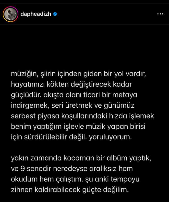 Deniz Tekin müziği bıraktığını açıkladı şarkılarını dinler miydin?