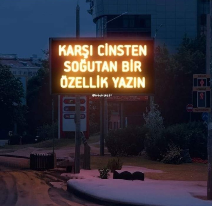 Sizi karşı cinsten soğutan bir şey yazar mısınız?