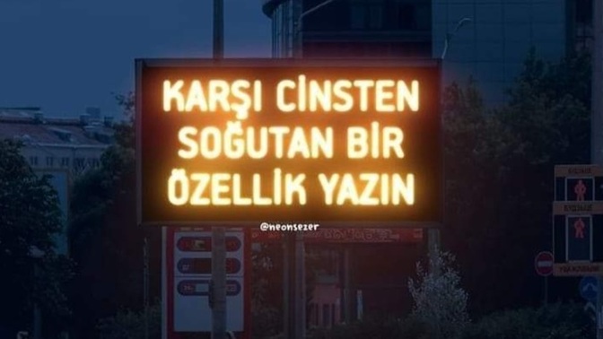 Sizi karşı cinsten soğutan bir şey yazar mısınız?