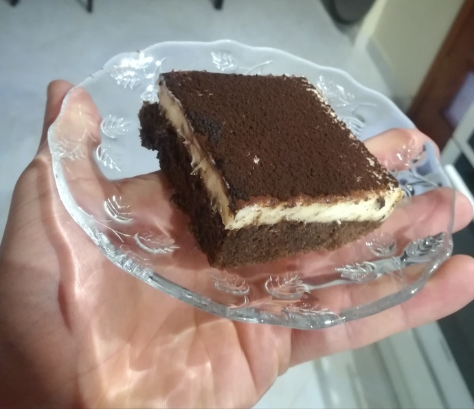 Tiramisu yaptım nasıl gözüküyor?