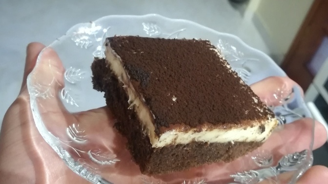 Tiramisu yaptım nasıl gözüküyor?