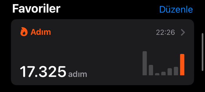 Bugün ne kadar adım attınız?