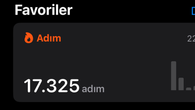 Bugün ne kadar adım attınız?