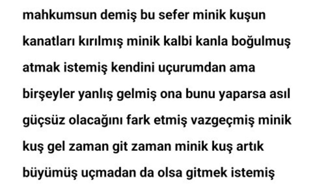 Öyle birşeyler salladım?