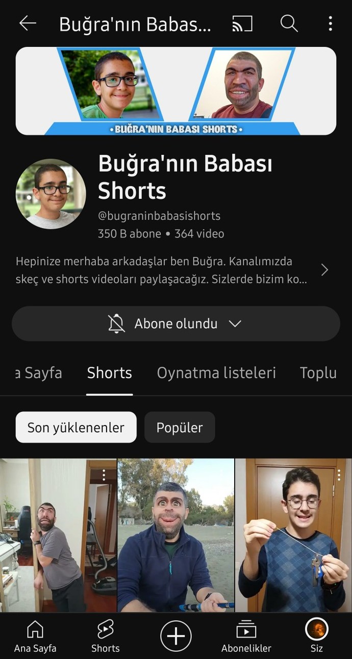 Bu kanalın videolarıni komik buldunuz mu?