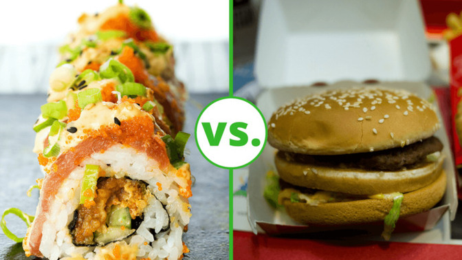 Sushi mi yesem hamburger mi?
